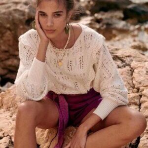 Sezane Cream / Ecru Aleyna Sweater